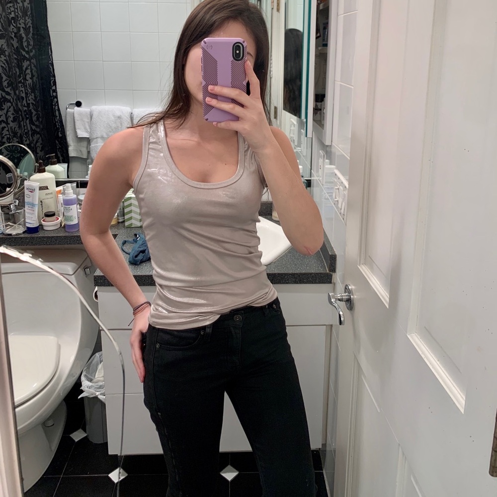 Metallic tank top
